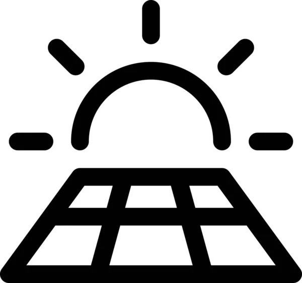 Ikona Panelu Energii Elektrycznej — Wektor stockowy