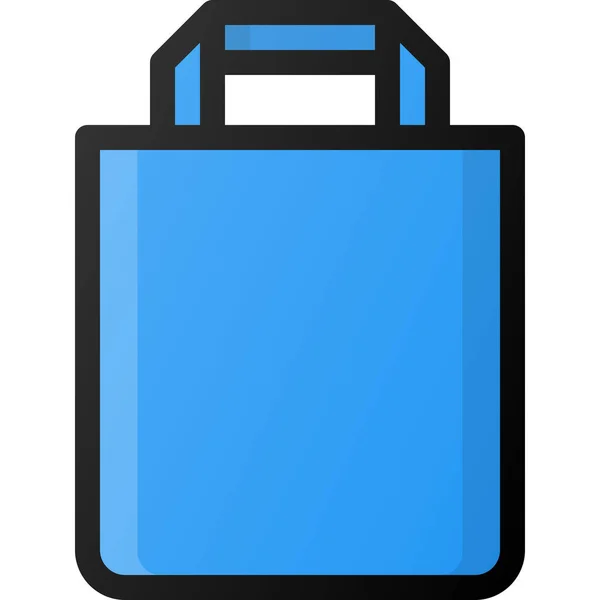 Bolsa Comercio Electrónico Icono Tienda — Vector de stock