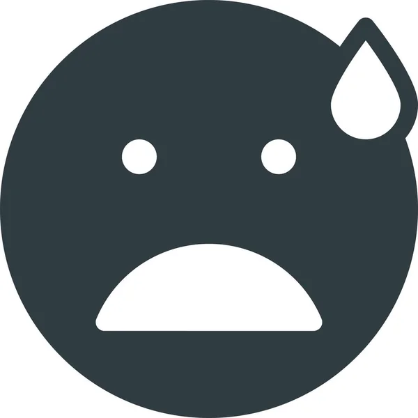 Emoji Emote Emoticon Icon Stile Solid — Vettoriale Stock