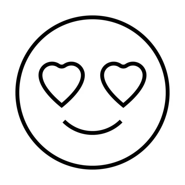 Emoji Ícone Rosto Emoticon Estilo Esboço —  Vetores de Stock