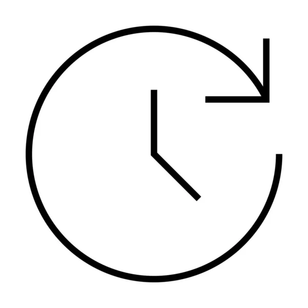 Ikona Zegara Kategorii Znaki Symbole — Wektor stockowy