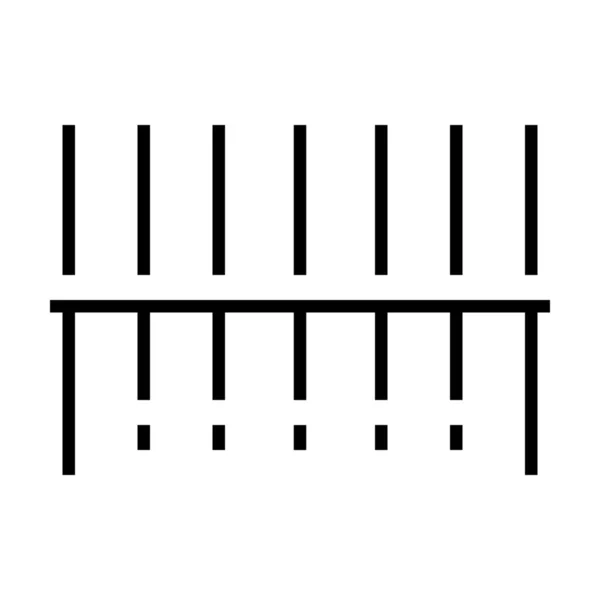 Barcode Scan Symbol Umrissstil — Stockvektor