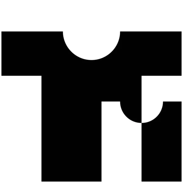 Икона Моды Твердом Стиле — стоковый вектор