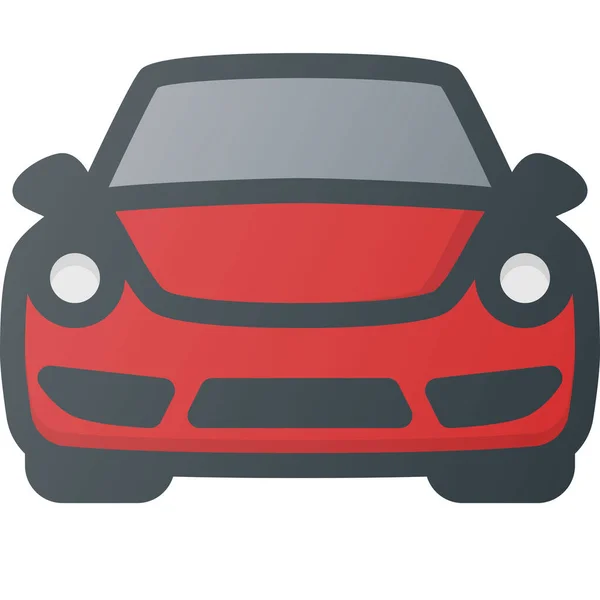 Icône Sport Porsche Voiture Dans Style Contour Rempli — Image vectorielle