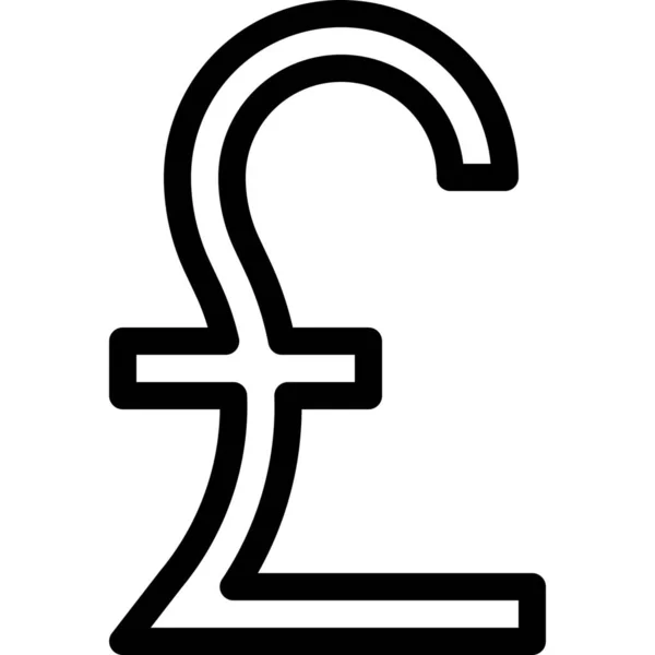 Pénz Font Szimbólum Ikon Üzleti Menedzsment Kategóriában — Stock Vector