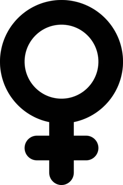 Ikona Płci Żeńskiej Sex Płaskim Stylu — Wektor stockowy