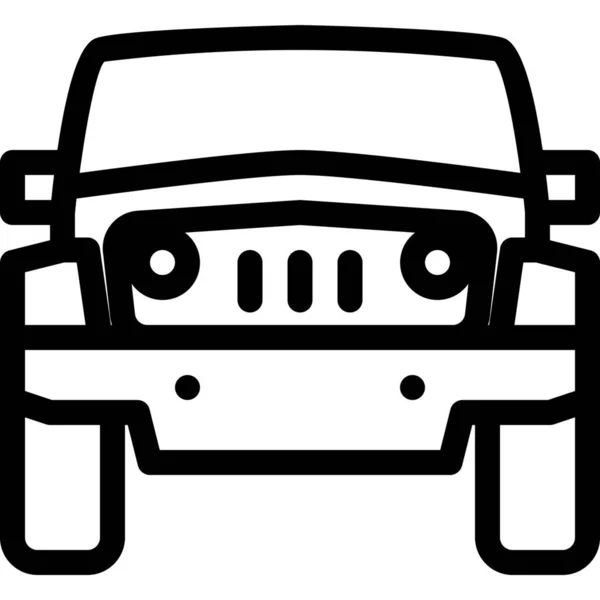 汽车驾驶室车辆图标及运输方式类别 — 图库矢量图片