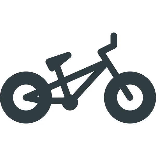 Fahrrad Bmx Icon Solid Style — Stockvektor