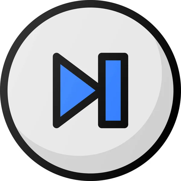 End Button Interface Icon — Stock Vector