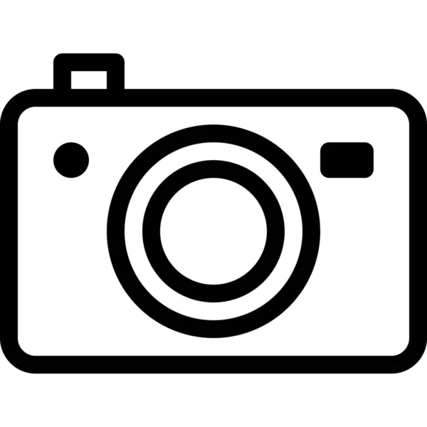 Kamera Bild Foto Symbol Der Kategorie Fotografie — Stockvektor