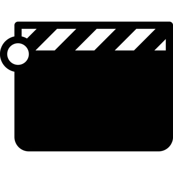 剪辑电影和视频类别中的闭合电影图标 — 图库矢量图片
