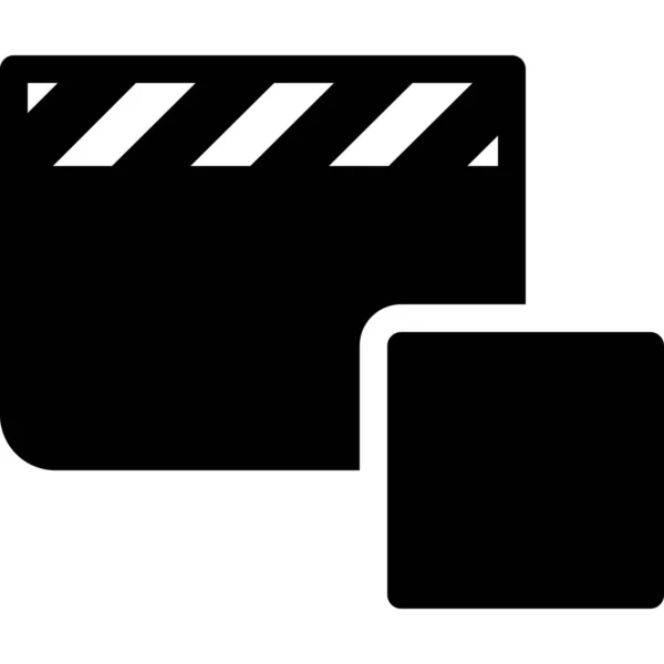 Clip Film Movie Icon Der Kategorie Film Video — Stockvektor