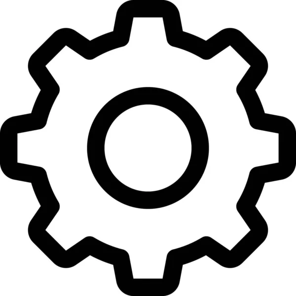Rouage Mécanicien Paramètres Icône — Image vectorielle