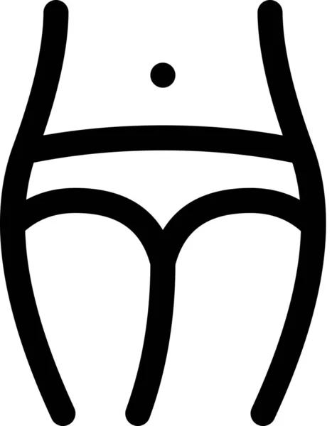 Икона Трусов Ног Тела — стоковый вектор