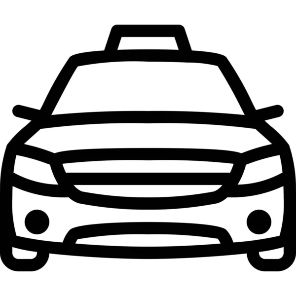 Auto Taxi Auto Icona Veicoli Modi Trasporto Categoria — Vettoriale Stock