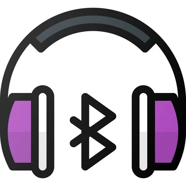 Symbol Für Bluetooth Kopfhörer — Stockvektor