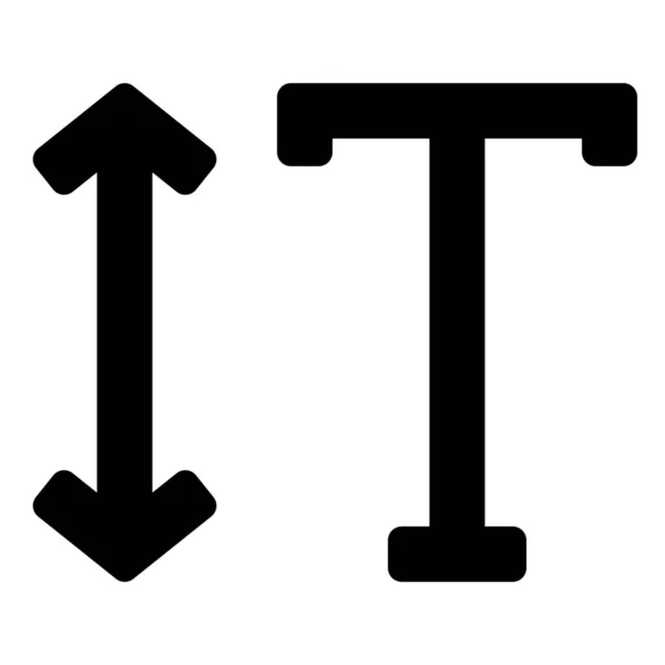Schriftgröße Symbol Der Optimalen Kategorie — Stockvektor