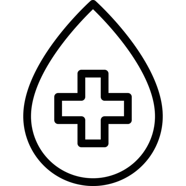Іконка Донорства Крові Категорії Лікарні Охорона Здоров — стоковий вектор
