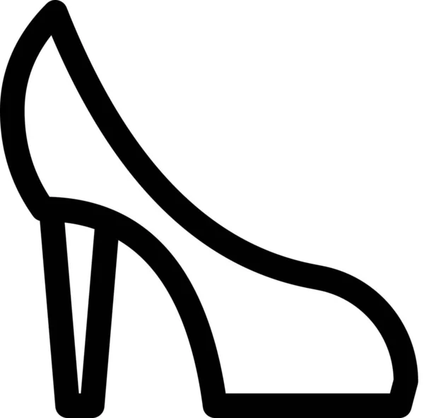Високий Значок Ноги Каблук — стоковий вектор