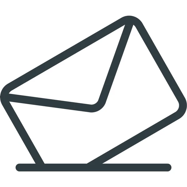 Box Delivery Email Icon Outline Style — Vector de stock