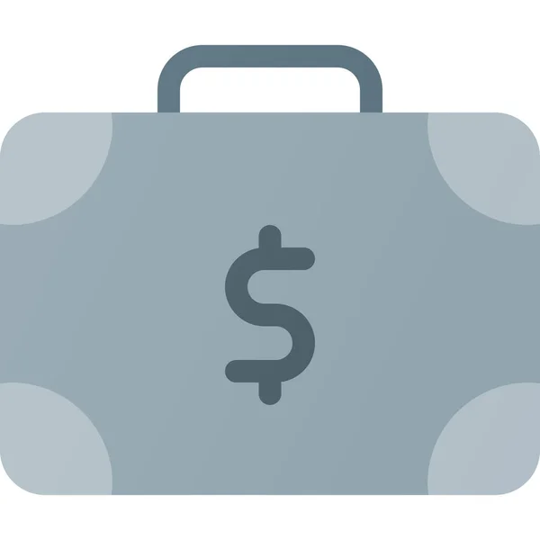 Business Case Cash Icoon Business Management Categorie — Stockvector