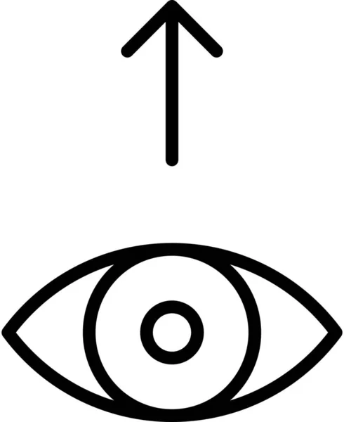 Eye Open Sight Icon — Stock Vector