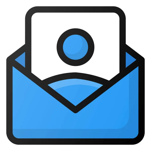 Contacto Email Info Icono — Vector de stock