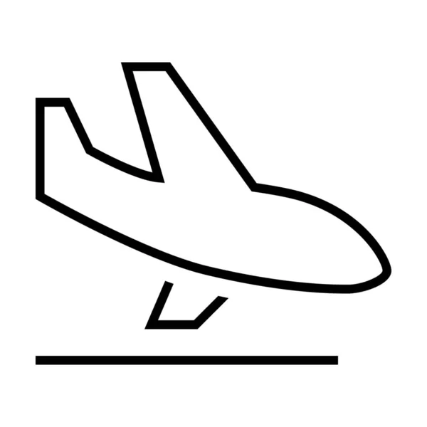 Παράδοση Logistic Εικονίδιο Προσγείωσης Στυλ Περίγραμμα — Διανυσματικό Αρχείο