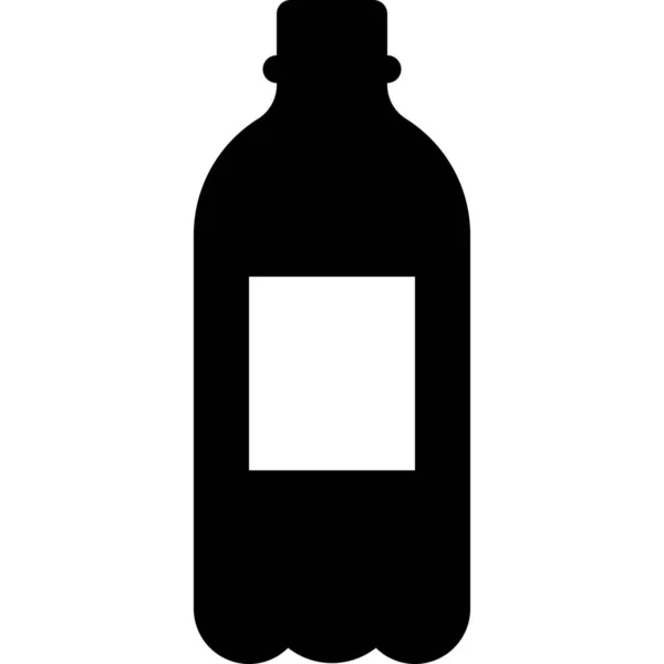 Garrafa Bebida Ícone Plástico — Vetor de Stock
