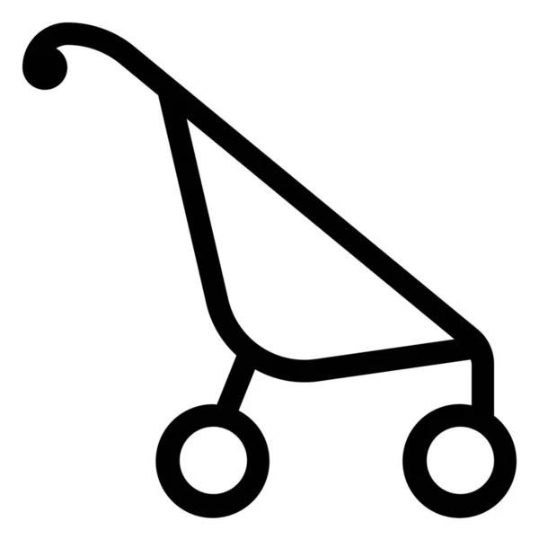 Carrito Bebé Icono Infantil Categoría Bebés Niños Niños — Archivo Imágenes Vectoriales