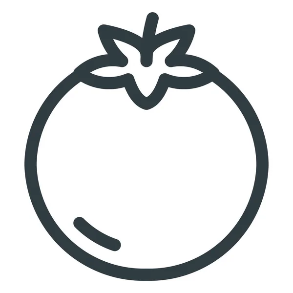 Icône Santé Des Fruits Alimentaires Dans Style Outline — Image vectorielle