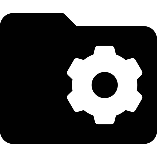 Ikona Ustawień Folderu Katalogu — Wektor stockowy