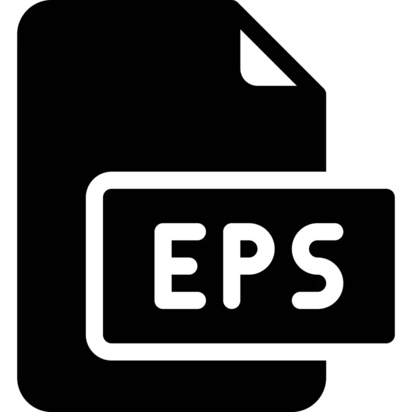 Document Eps Bestand Pictogram Solid Stijl — Stockvector