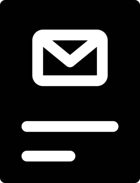 Document Contractuel Enveloppe Icône — Image vectorielle