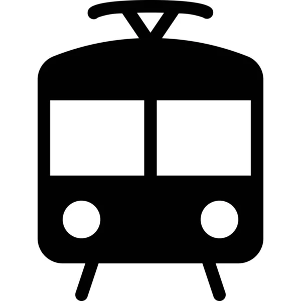 Tram Transport Transportation Icon — Stock Vector