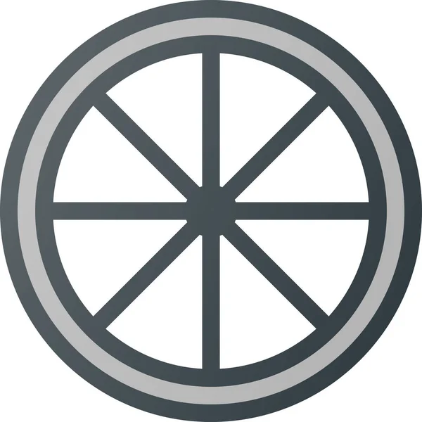 Значок Компонента Велосипеда Стиле Заполненный Контур — стоковый вектор