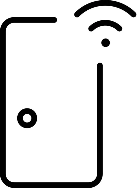 Подключенная Иконка Ввода Двери — стоковый вектор