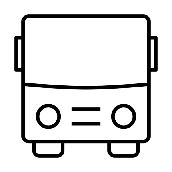 Автобус Міська Школа Значок Стилі Контур — стоковий вектор