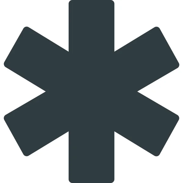 Ambulancia Solid Hospitals Healthcare Icon Solid Style — Vector de stock