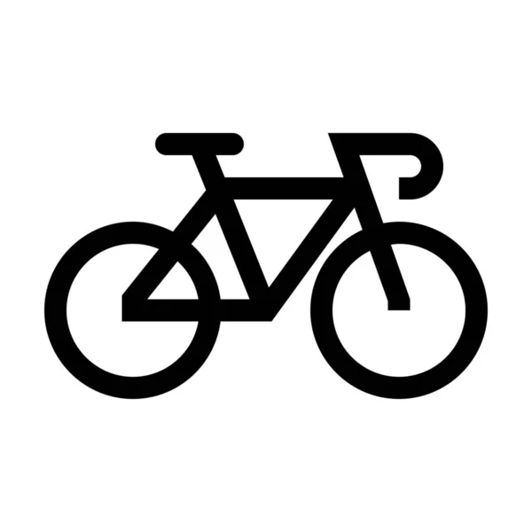 Bicicleta Icono Ciudad Estilo Esquema — Archivo Imágenes Vectoriales