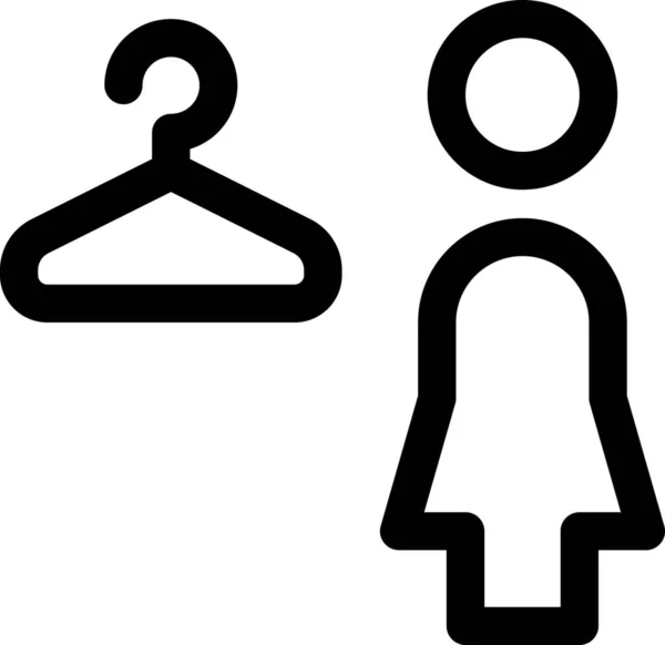 Ikon Pakaian Coat Dressing Dalam Kategori Keluarga Rumah - Stok Vektor