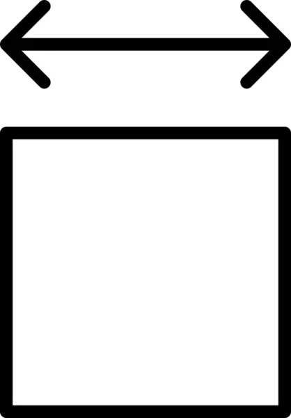Bereich Element Oberfläche Symbol — Stockvektor