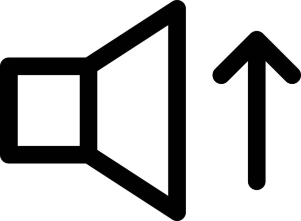 Ikona Reproduktoru Zvuku Stylu Osnovy — Stockový vektor