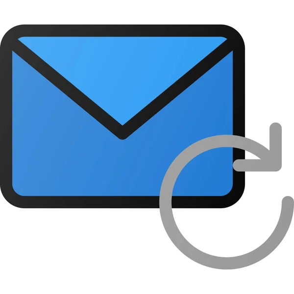 Email Mail Actualisation Icône — Image vectorielle