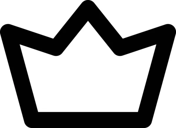Coroa Ícone Rei Graça Categoria Mista —  Vetores de Stock