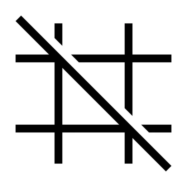 Design Gitter Symbol Outline Stil Anpassen — Stockvektor