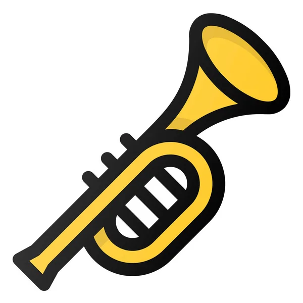 Music Instrument Trompet Icon — 图库矢量图片