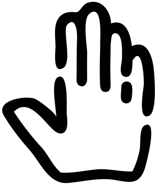 Значок Приветствия Жестом Руки — стоковый вектор