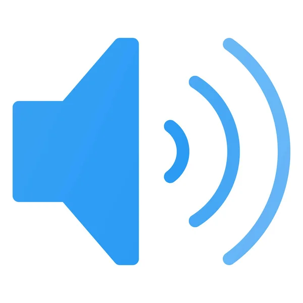Hohes Lautsprecher Symbol Der Optimalen Kategorie Der Benutzeroberfläche — Stockvektor