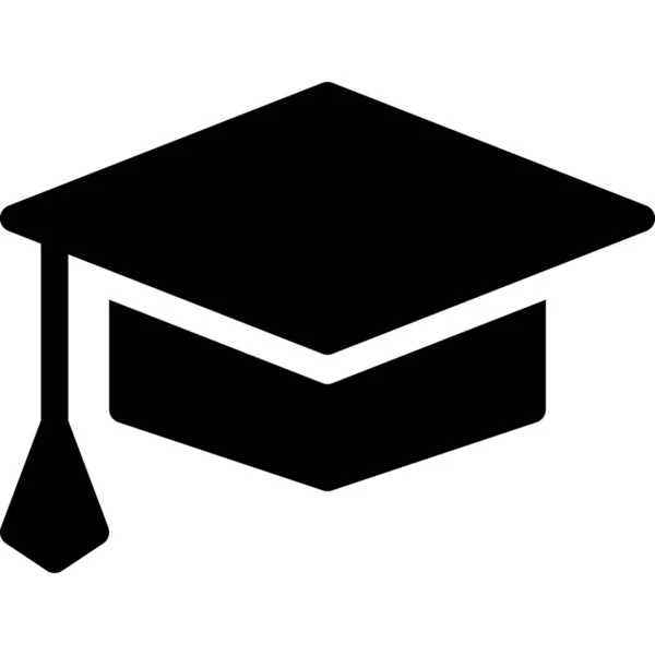 Cap Graduation School Icon — 스톡 벡터